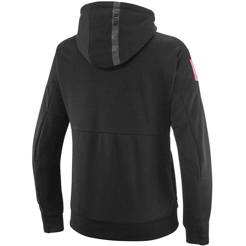 Felpa Moto Donna Estiva Ixon TOUCHDOWN AIR LADY Nero Rosa Vivo 2 Felpa Moto Donna Estiva Ixon TOUCHDOWN AIR LADY Nero Rosa Vivo - Image 2
