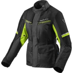 Giacca Moto Da Donna In Tessuto Touring Rev'it OUTBACK 3 LADIES Nero Giallo Fluo