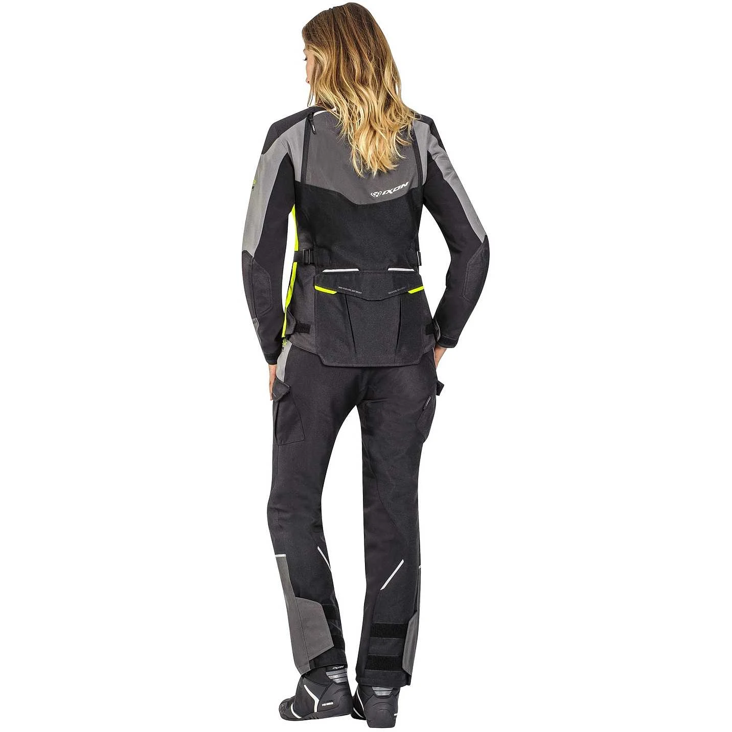 Giacca Moto Donna 4 Stagioni Touring Adventur Ixon BALDER LADY Nero Grigio Giallo Vivo 4 Giacca Moto Donna 4 Stagioni Touring Adventur Ixon BALDER LADY Nero Grigio Giallo Vivo - Image 4