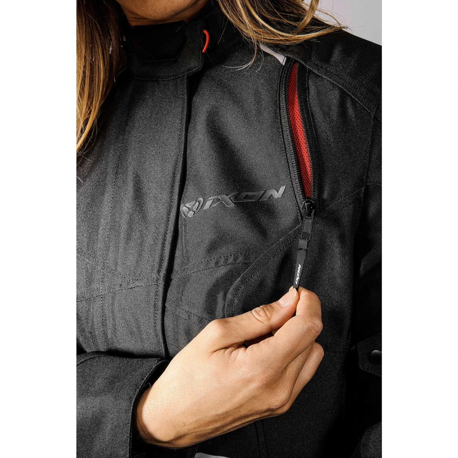 Giacca Moto Donna 4 Stagioni Touring Adventur Ixon BALDER LADY Nero Grigio Giallo Vivo 8 Giacca Moto Donna 4 Stagioni Touring Adventur Ixon BALDER LADY Nero Grigio Giallo Vivo - Image 8