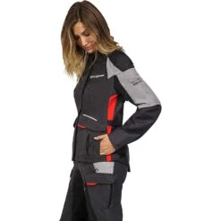 Giacca Moto Donna 4 Stagioni Touring Adventur Ixon BALDER LADY Nero Grigio Rosso -Dainese Italia giacca moto donna 4 stagioni touring adventur ixon balder lady nero grigio rosso 122462 zoom