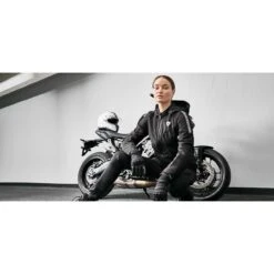 Giacca Moto Donna Casual Rev'it PROXY H2O Ladies Nero Bianco -Dainese Italia giacca moto donna casual revit proxy h2o ladies nero bianco 143287 zoom