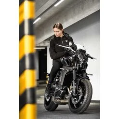 Giacca Moto Donna Casual Rev'it PROXY H2O Ladies Nero Bianco -Dainese Italia giacca moto donna casual revit proxy h2o ladies nero bianco 143289