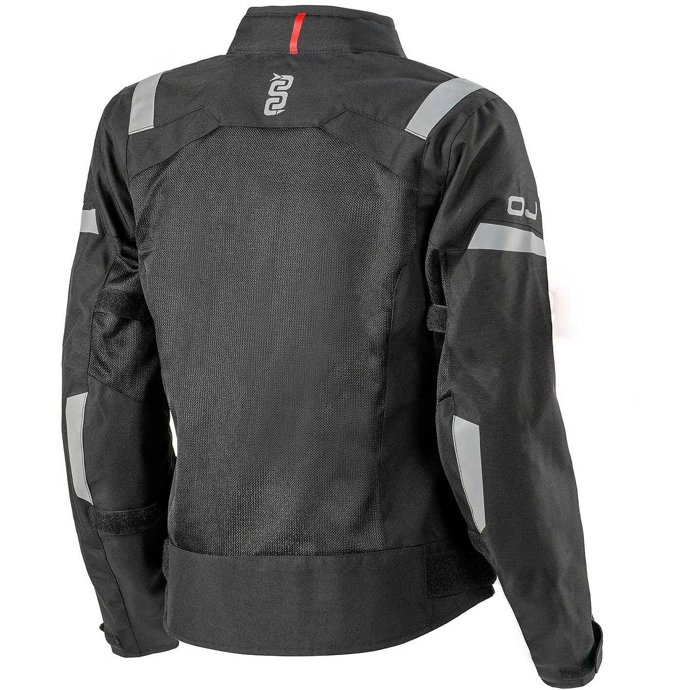 Giacca Moto Donna Estiva OJ REEF LADY Nero 2 Giacca Moto Donna Estiva OJ REEF LADY Nero - Image 2