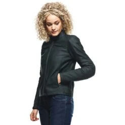 Giacca Moto Donna In Pelle Dainese RAZON 2 LADY Nero -Dainese Italia giacca moto donna in pelle dainese razon 2 lady nero 146877 zoom