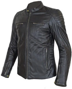 Giacca Moto Donna Tecnica In Vera Pelle Morbidissima PXT Stripes Lady All Black