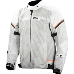 Giacca Moto Estiva Traforata LS2 RIVA MAN Grigio Chiaro Arancio