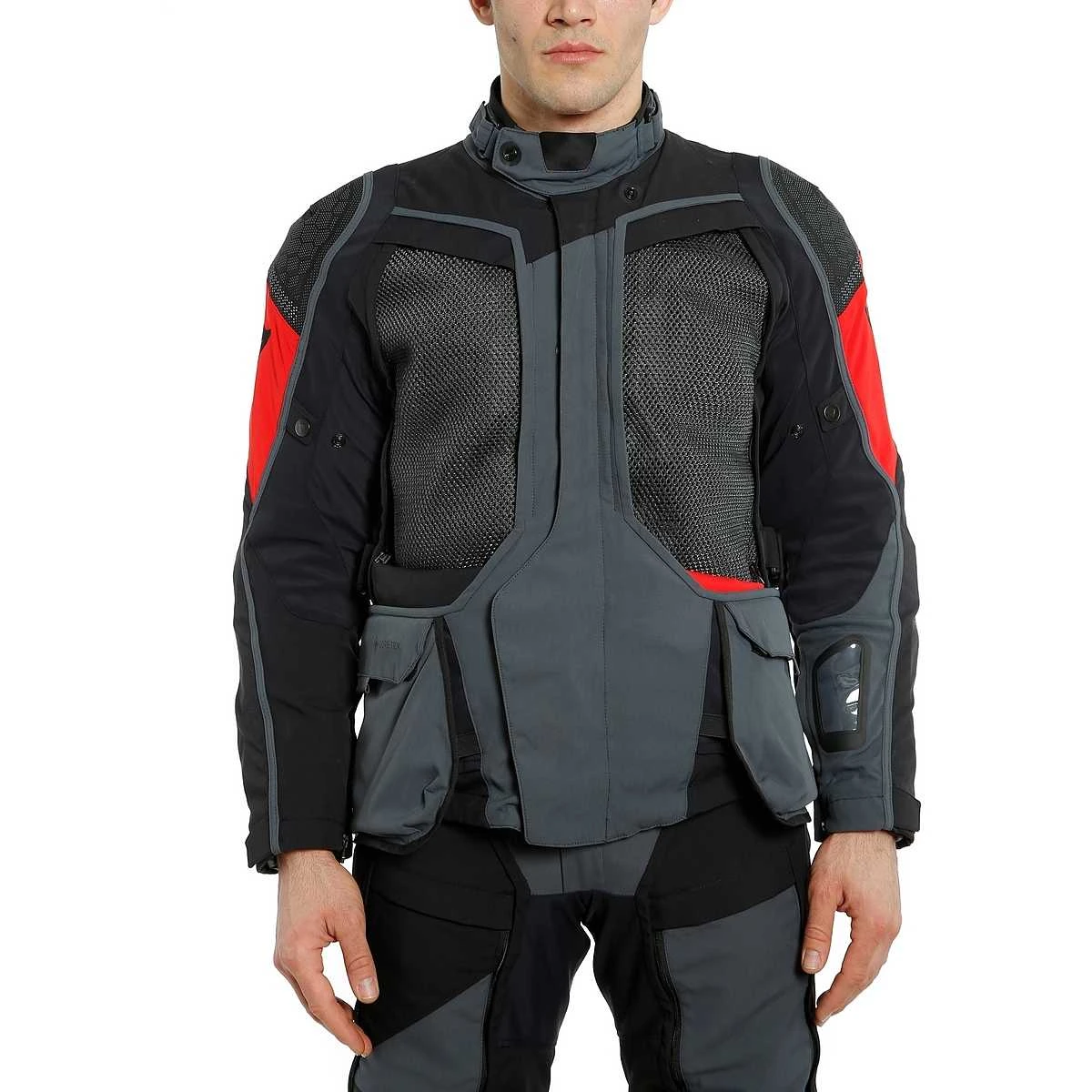 Giacca Moto In Gore-Tex Dainese D-EXPLORER2 GTX Ebony Nero Rosso 3 Giacca Moto In Gore-Tex Dainese D-EXPLORER2 GTX Ebony Nero Rosso - Image 3