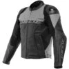 Giacca Moto In Pelle Dainese RACING 4 Traforata Nero Grigio