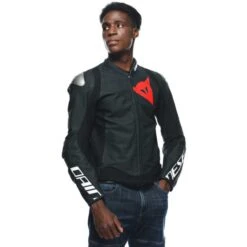 Giacca Moto In Pelle Dainese SPORTIVA Traforata Nero -Dainese Italia giacca moto in pelle dainese sportiva traforata nero 146839 zoom