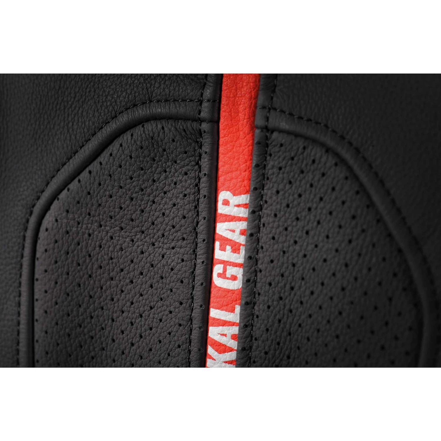 Giacca Moto In Pelle Ixon JACKAL JKT Nero Bianco Rosso 3 Giacca Moto In Pelle Ixon JACKAL JKT Nero Bianco Rosso - Image 3