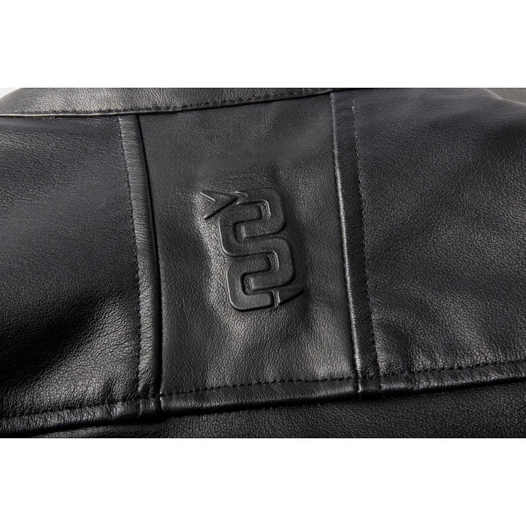 Giacca Moto In Pelle Oj Atmosfere J214 LEGEND MAN Nero 3 Giacca Moto In Pelle Oj Atmosfere J214 LEGEND MAN Nero - Image 3