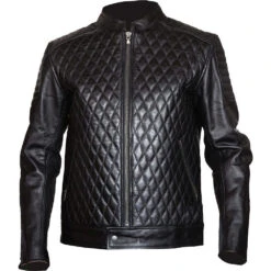 Giacca Moto In Pelle Spyke SUBURRA Uomo Nero Vintage