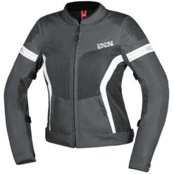 IXS Giacca Moto In Tessuto Sport Donna Trigonis-Air Grigio Scuro Bianco