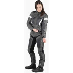 IXS Giacca Moto In Tessuto Sport Donna Trigonis-Air Grigio Scuro Bianco -Dainese Italia giacca moto in tessuto sport donna trigonis air grigio scuro bianco 138206 zoom