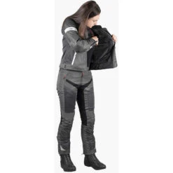 IXS Giacca Moto In Tessuto Sport Donna Trigonis-Air Grigio Scuro Bianco -Dainese Italia giacca moto in tessuto sport donna trigonis air grigio scuro bianco 138208 zoom