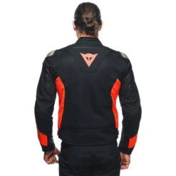 Giacca Moto Sportiva Estiva Dainese ENERGYCA AIR Nero Rosso Fluo -Dainese Italia giacca moto sportiva estiva dainese energyca air nero rosso fluo 146410