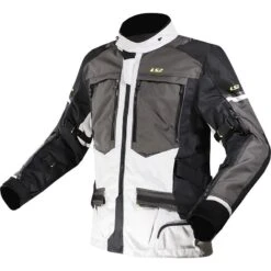 Giacca Moto Tessuto Ls2 NORWAY Triplo Strato Nero Grigio