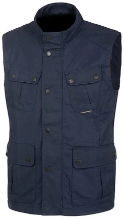 Gilet Moto In Cotone Multitasca Tucano Urbano 8193MF007 GIULIO Blu Scuro