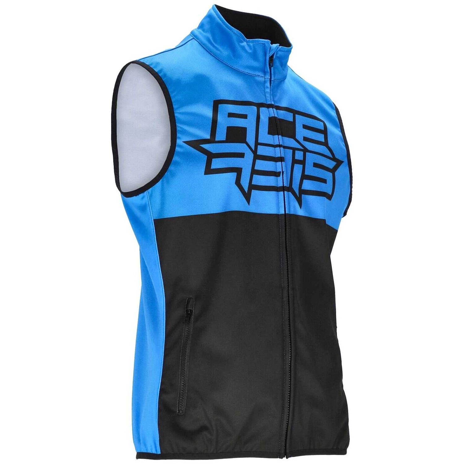Gilet Moto Off Road Softshell Acerbis LINEAR Nero Blu 1 Gilet Moto Off Road Softshell Acerbis LINEAR Nero Blu
