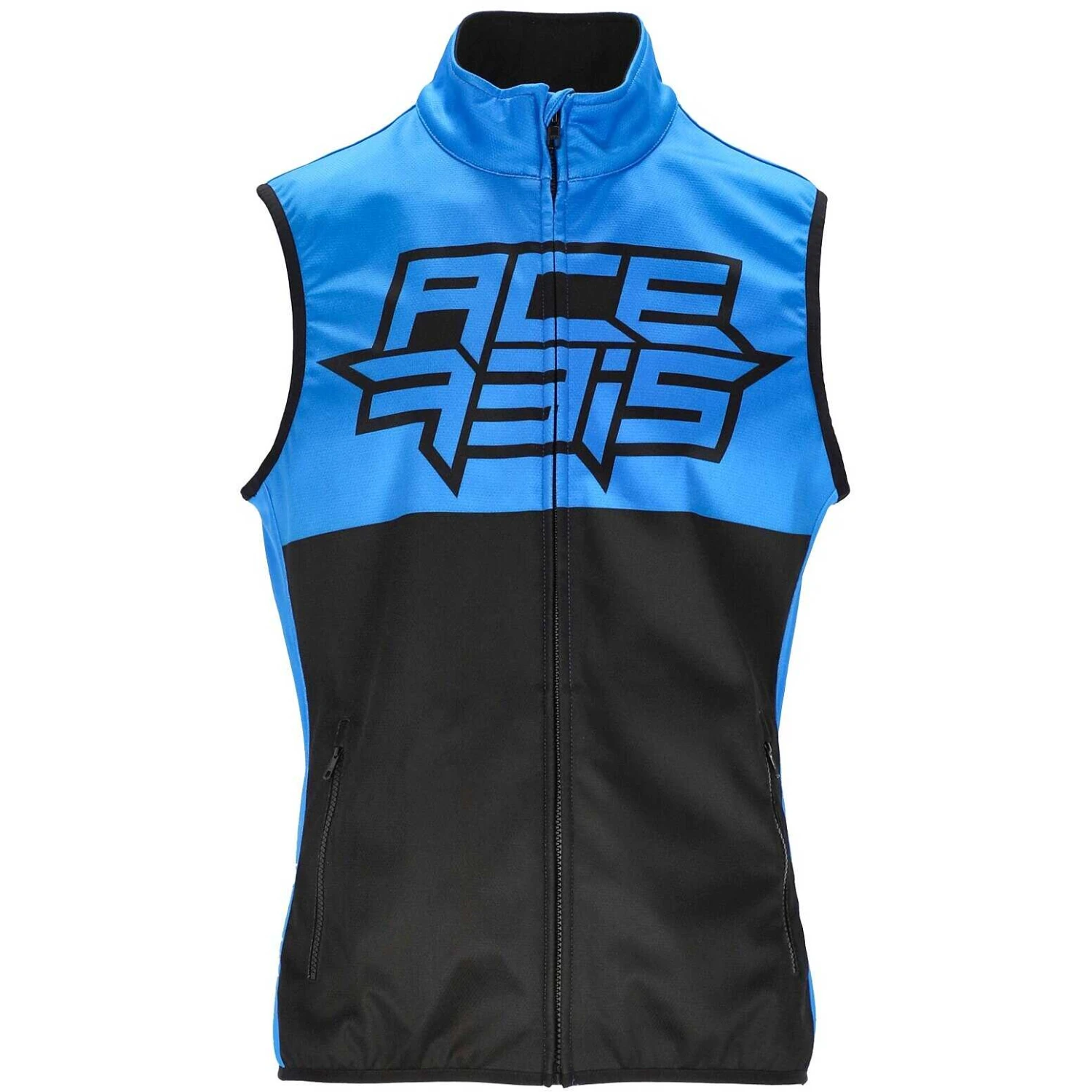 Gilet Moto Off Road Softshell Acerbis LINEAR Nero Blu 2 Gilet Moto Off Road Softshell Acerbis LINEAR Nero Blu - Image 2