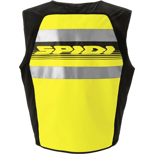 Gilet Moto Spidi HV VEST LIGHT Giallo Fluo 2 Gilet Moto Spidi HV VEST LIGHT Giallo Fluo - Image 2