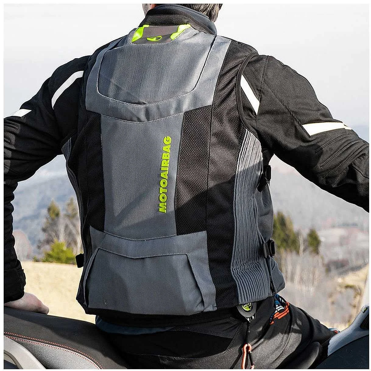 Gilet Motoairbag Mab V3 Fast Loock Airbag Anteriore E Posteriore GrigioGiallo 10 Gilet Motoairbag Mab V3 Fast Loock Airbag Anteriore E Posteriore GrigioGiallo - Image 10
