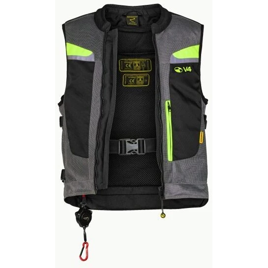 Gilet Motoairbag Mab V4.0 Airbag Grigio Nero 2 Gilet Motoairbag Mab V4.0 Airbag Grigio Nero - Image 2