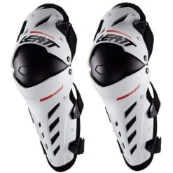 Ginocchiere E Parastinchi Moto Cross Enduro Leatt Dual Axis Bianco