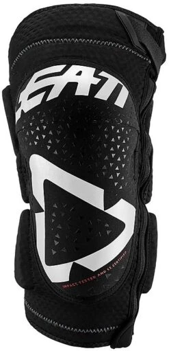 Ginocchiere Moto Cross Enduro Leatt 3DF 5.0 Zip Bianco Nero