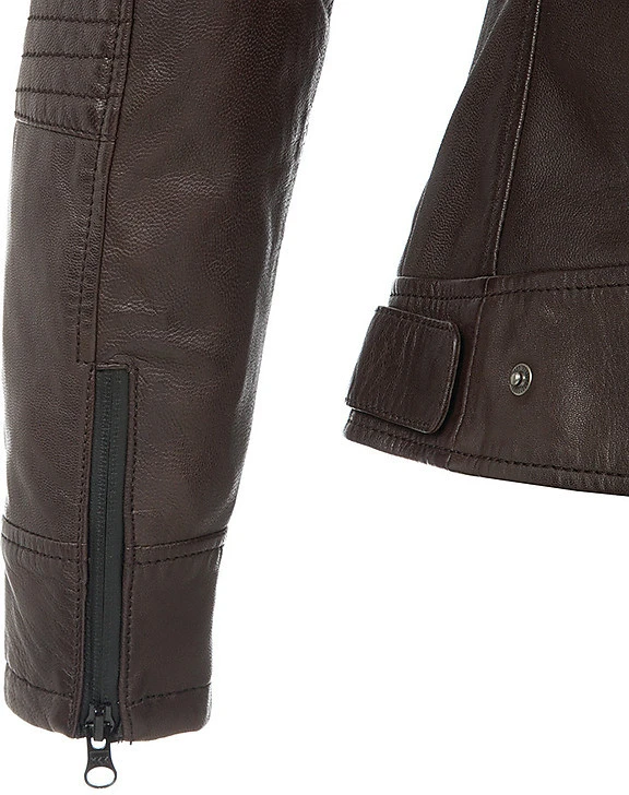 Giubbotto Da Donna Moto In Pelle Custom Vintage Tucano Urbano PELETTE Marrone 5 Giubbotto Da Donna Moto In Pelle Custom Vintage Tucano Urbano PELETTE Marrone - Image 5