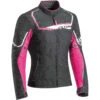 Giubbotto Da Donna Moto In Tessuto Ixon CHALLENGE LADY Nero Fucsia