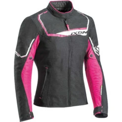 Giubbotto Da Donna Moto In Tessuto Ixon CHALLENGE LADY Nero Fucsia