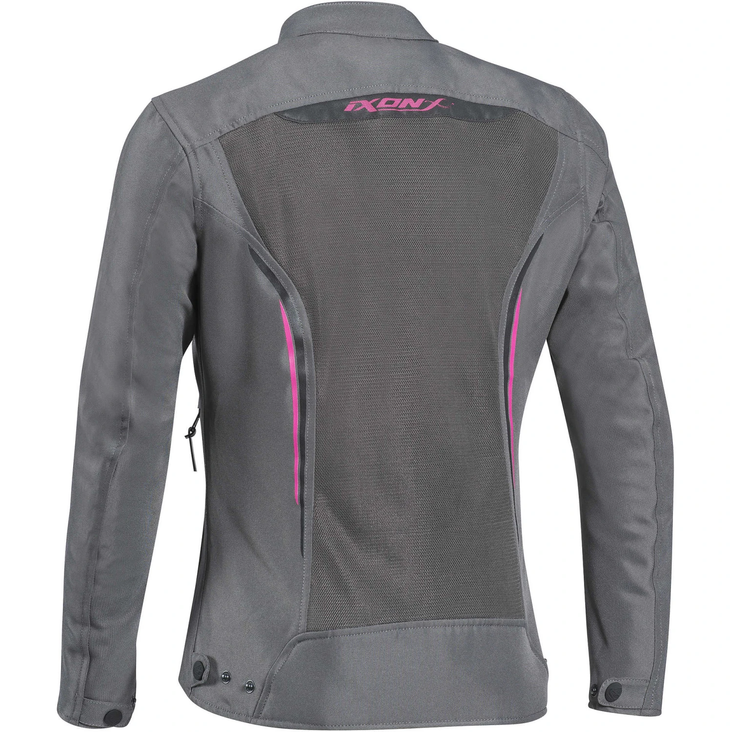 Giubbotto Donna Moto In Tessuto Estivo Traforato Ixon COOL AIR Lady Grigio Fucsia 2 Giubbotto Donna Moto In Tessuto Estivo Traforato Ixon COOL AIR Lady Grigio Fucsia - Image 2