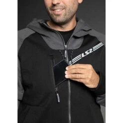 Giubbotto Felpa Casual Moto Ls2 THROTTLE Nero Dark Grigio -Dainese Italia giubbotto felpa casual moto ls2 throttle nero dark grigio 229734 zoom