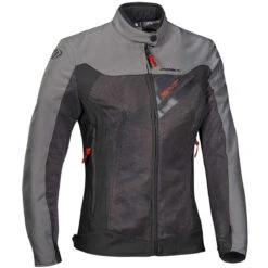 Giubbotto Moto Da Donna Estivo Ixon ORION LADY Antracite Grigio Rosso