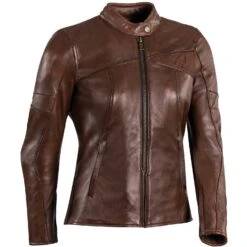 Giubbotto Moto Donna In Pelle Custom Ixon CRANKY LADY Marrone