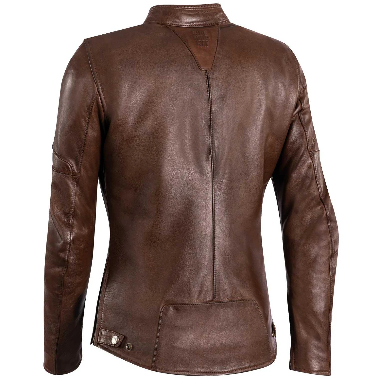 Giubbotto Moto Donna In Pelle Custom Ixon CRANKY LADY Marrone 2 Giubbotto Moto Donna In Pelle Custom Ixon CRANKY LADY Marrone - Image 2