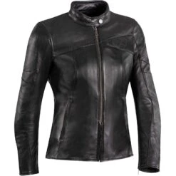 Giubbotto Moto Donna In Pelle Custom Ixon CRANKY LADY Nero
