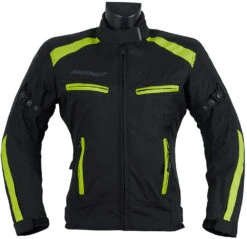Giubbotto Moto Donna In Tessuto Prexport EUROPA LADY Nero Giallo Fluo