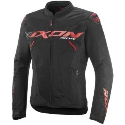 Giubbotto Moto Estivo Ixon IONIX Nero Rosso