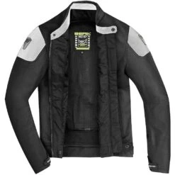 Giubbotto Moto In Pelle Berik LJ-221324-BK Nero Bianco -Dainese Italia giubbotto moto in pelle berik lj 221324 bk nero bianco 244263 zoom