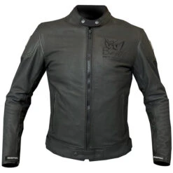 Giubbotto Moto In Pelle Berik LJ-221324-BK Nero