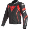 Giubbotto Moto In Pelle Dainese AVRO 4 Nero Rosso Bianco