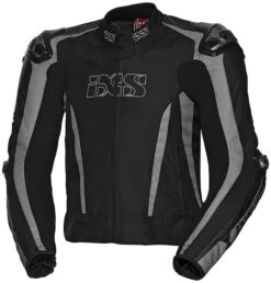 Giubbotto Moto In Pelle E Tessuto Ixs SPORT LT RS-1000 Nero Grigio