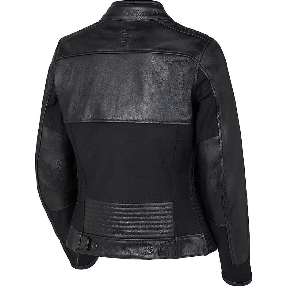 Giubbotto Moto In Pelle Oj MOONLIGHT Nero 2 Giubbotto Moto In Pelle Oj MOONLIGHT Nero - Image 2