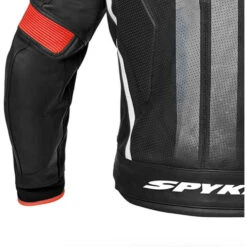 Giubbotto Moto In Pelle Racing Spyke ESTORIL EVO Nero Rosso Fluo -Dainese Italia giubbotto moto in pelle racing spyke estoril evo nero rosso fluo 121269