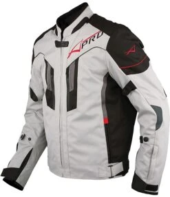Giubbotto Moto In Tessuto A-Pro Sport Booster Argento