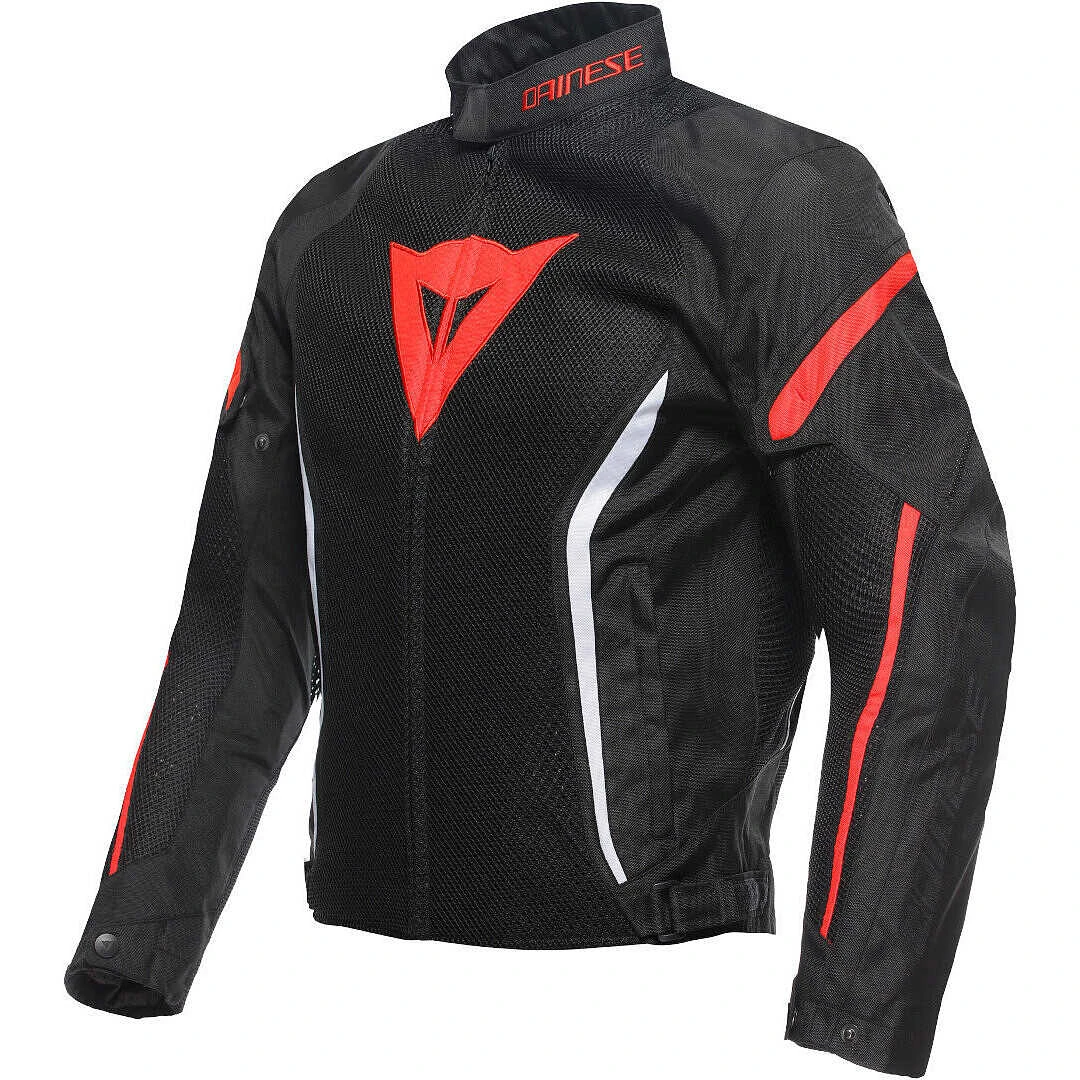 Giubbotto Moto In Tessuto Traforato Dainese AIR CRONO 2 TEX Nero Rosso 1 Giubbotto Moto In Tessuto Traforato Dainese AIR CRONO 2 TEX Nero Rosso