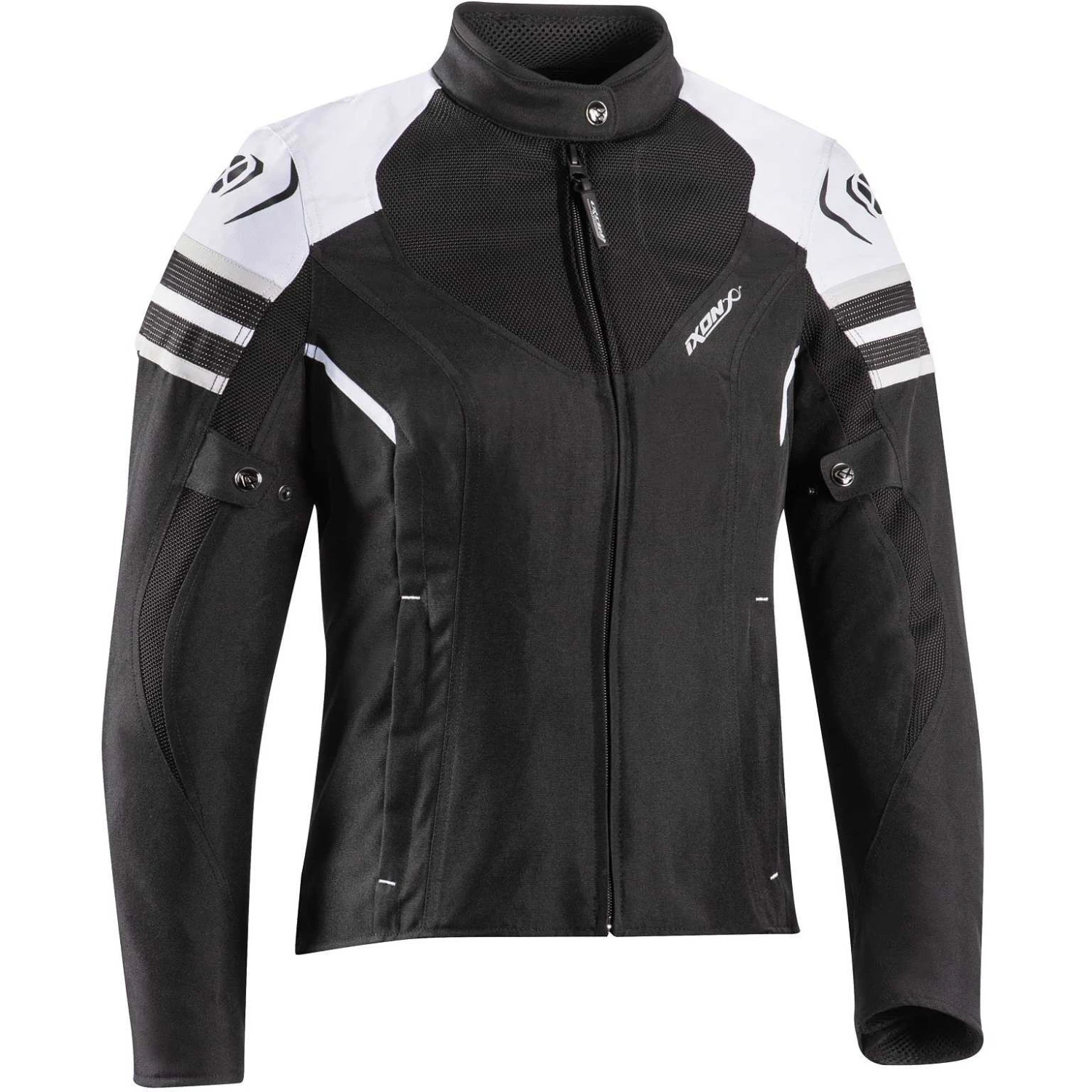 Giubbotto Moto Ixon ILANA EVO Nero Bianco 1 Giubbotto Moto Ixon ILANA EVO Nero Bianco